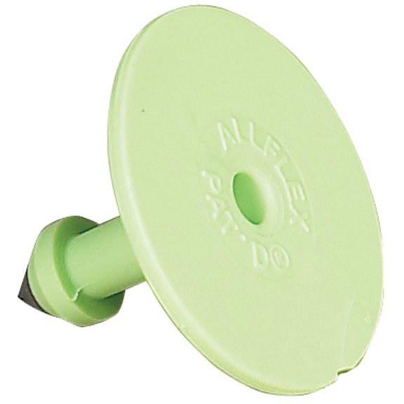 Allflex Global Small Male Blank Buttons 25 Count Green