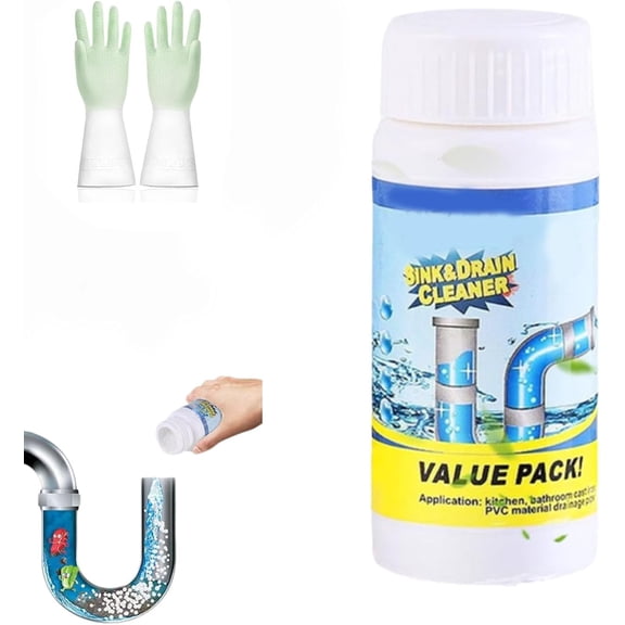 Allfound Sink and Drain Cleaner, World Tornado Sink and Drain Cleaner, Multi-use Foaming Pipe Cleaners for Clogged Pipes, Kitchen, Bathroom and Shower