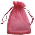thumbnail image 1 of Allgala 100 Count Orangza Gift Party Favor Bags with Drawstring-4x6 Inch-Burgundy-PF53123, 1 of 2