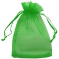 thumbnail image 1 of Allgala 100 Count Orangza Gift Party Favor Bags with Drawstring-4x6 Inch-Green-PF53107, 1 of 2