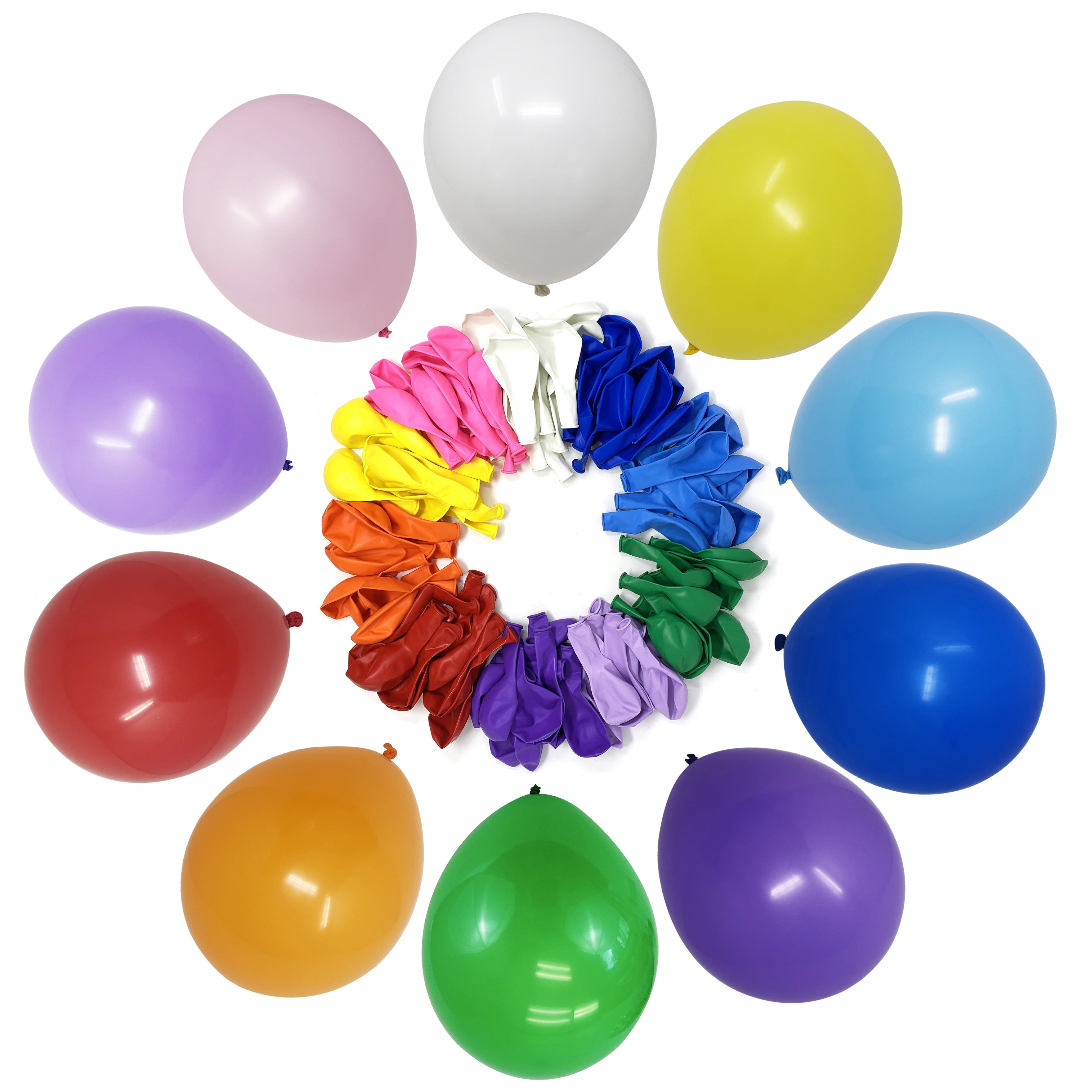 Allgala 100ct 12 Helium Grade Premium Latex Balloons-Assorted