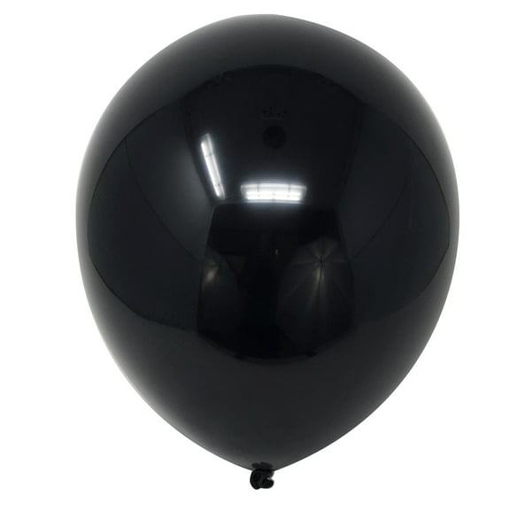 Allgala 100ct 12" Helium Grade Premium Latex Balloons-Black-BL52002