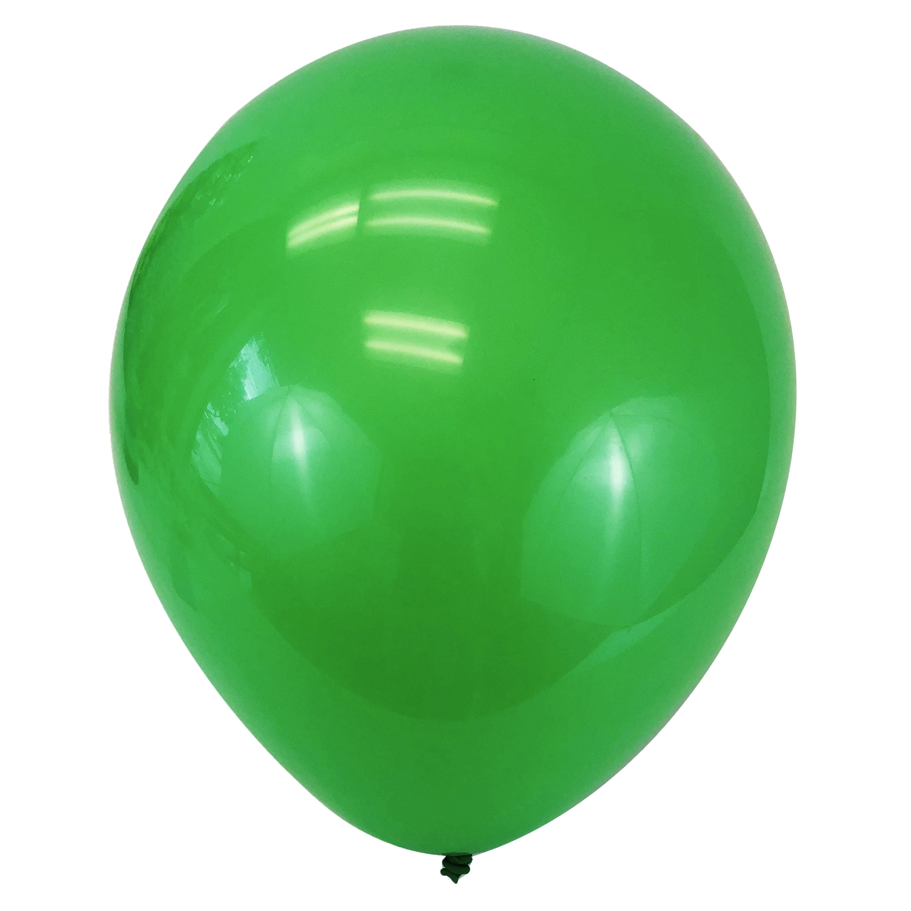 Allgala 100ct Green Long Balloons Pack 12