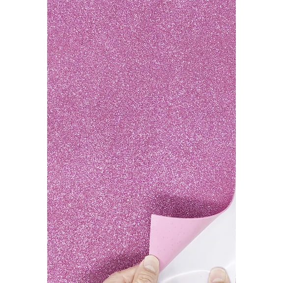 Allgala 12 Pack Self-Adhesive Glitter EVA Foam Paper 8 x 12inch Sheets-Pink-CF85208