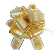 Allgala 12-pc 6 Inch Large Everyday Pull Bows-Gold-GP92007