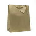 thumbnail image 1 of Allgala 12PK Value Premium Solid Color Paper Gift Bags (09"MED-Gold-GP50031), 1 of 2