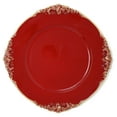 thumbnail image 1 of Allgala 13-Inch 6-Pack Heavy Quality Round Charger Plates-Floral Red-HD80348, 1 of 3