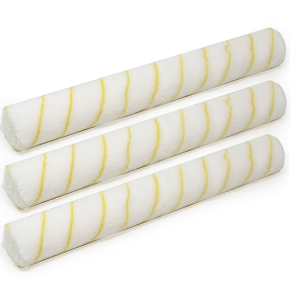 Allgala 18 Inch Shedless Lint Free Paint Roller Covers with End Caps -3PK-TH10320