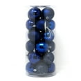 thumbnail image 1 of Allgala 24 PK 2.33 Inch (6CM) Christmas Ornament Balls for Xmas Tree-4 Style-Navy Blue, 1 of 2