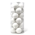 thumbnail image 1 of Allgala 24 PK 2.33 Inch (6CM) Christmas Ornament Balls for Xmas Tree-4 Style-White, 1 of 2