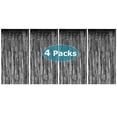 thumbnail image 1 of Allgala 4PK 3.3x6.6 FT (1x2M) Metalic Tinsel Party Photo Backdrop Curtains Door Fringe Décor-Black-BD52302, 1 of 3