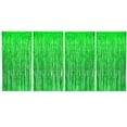 thumbnail image 1 of Allgala 4PK 3.3x6.6 FT (1x2M) Metalic Tinsel Party Photo Backdrop Curtains Door Fringe Décor-Green-BD52307, 1 of 3