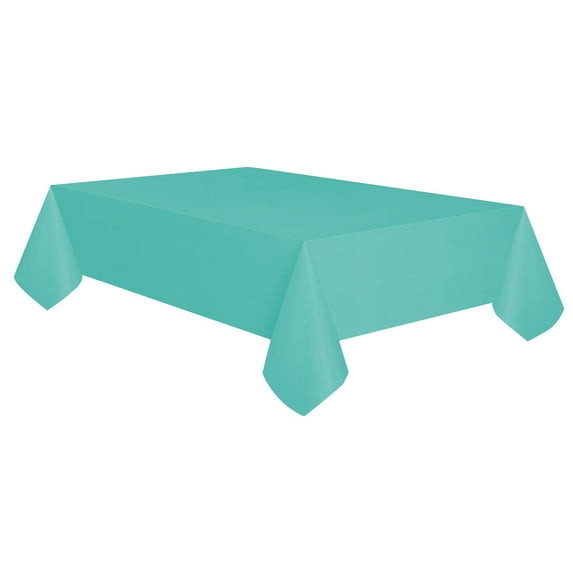 Allgala 6-Pack Premium Plastic Table Cover Medium Weight Disposable Tablecloth-6PK 54"x108"-Fresh mint-TC58321