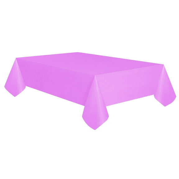 Allgala 6-Pack Premium Plastic Table Cover Medium Weight Disposable Tablecloth-6PK 54"x108"-Lavender -TC58315