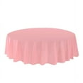 thumbnail image 1 of Allgala 6-Pack Premium Plastic Table Cover Medium Weight Disposable Tablecloth-6PK Round 84"-Pink-TC58609, 1 of 4