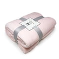 thumbnail image 1 of Allgala 60x90 Super Soft Flannel Plush Light Weight Throw Blanket-Light Pink-BLK82511, 1 of 1