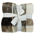 thumbnail image 1 of Allgala 60x90 Super Soft Flannel Plush Light Weight Throw Blanket-Plaid-BLK82551, 1 of 4