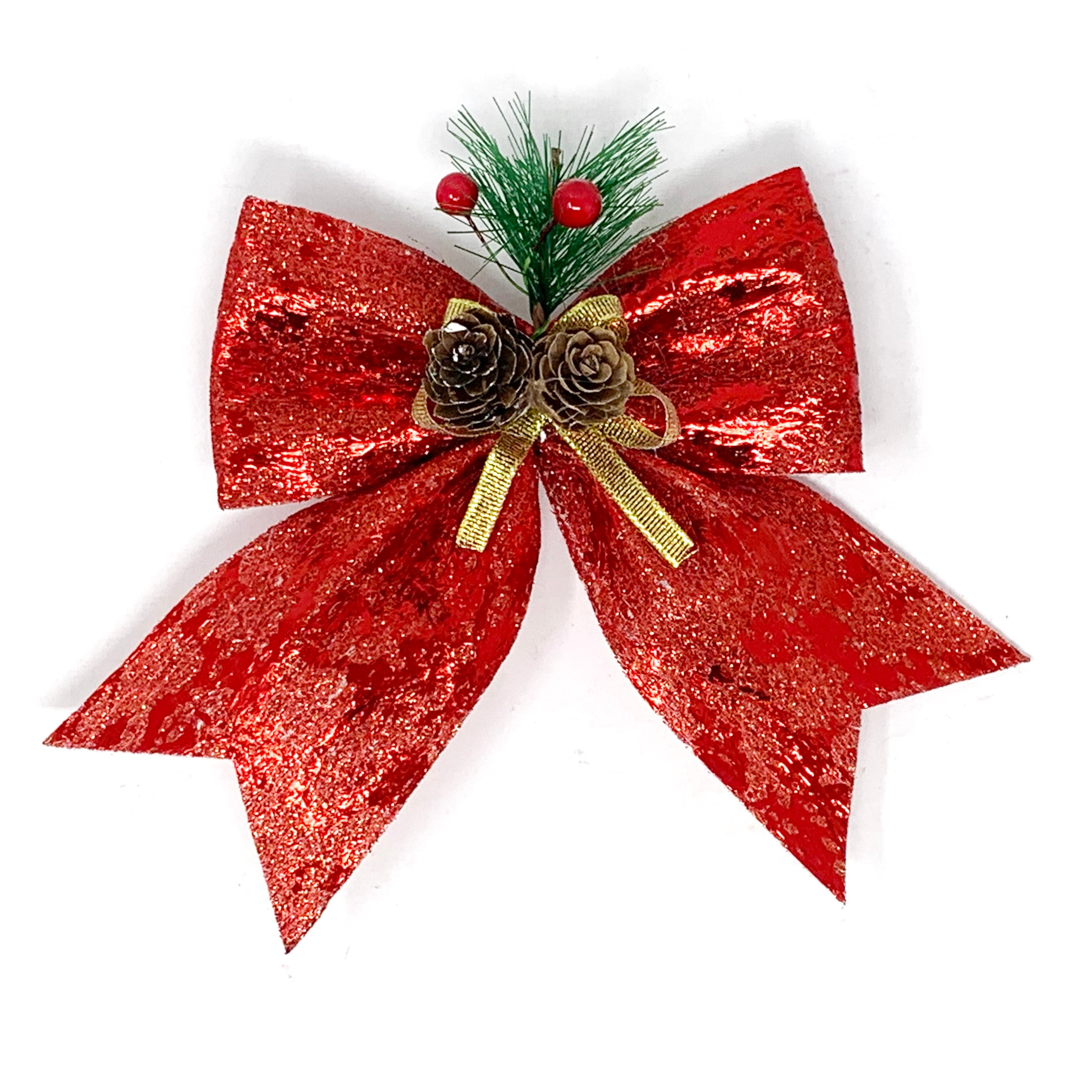 Allgala Christmas Decorative Bows for Wreath Garland Treetopper ...