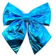 thumbnail image 1 of Allgala Christmas Decorative Metallic Foil Fabric Bows for Wreath Garland Christmas Tree Chair Wedding-2 Pack-14" (30x35cm)-Turquoise-XBW92372, 1 of 4