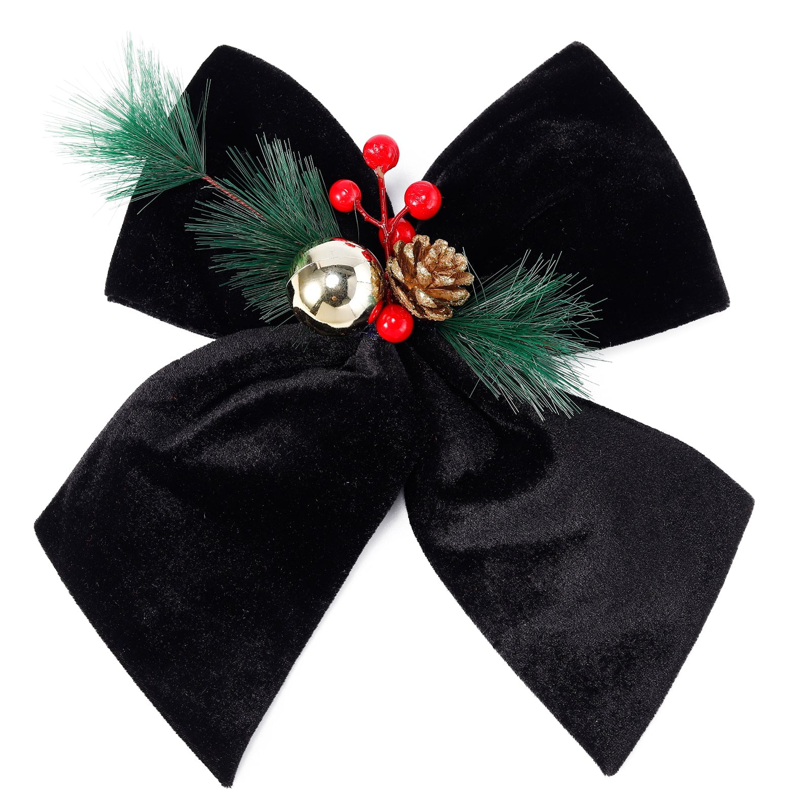 Allgala Christmas Decorative Velvet Bows for Wreath Garland Christmas ...