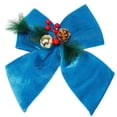 thumbnail image 1 of Allgala Christmas Decorative Velvet Bows for Wreath Garland Christmas Tree-2 Pack-12" (25x30cm)-Blue-XBW92236, 1 of 1