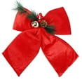 thumbnail image 1 of Allgala Christmas Decorative Velvet Bows for Wreath Garland Christmas Tree-2 Pack-14" (30x35cm)-Red-XBW92265, 1 of 4