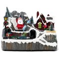 thumbnail image 1 of Allgala Crafted Polyresin Christmas House Collectable Figurine with USB and Battery Dual Power Source-Moving Train and Santa-XH93447, 1 of 5