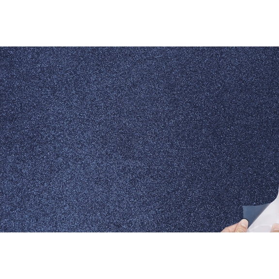 Allgala Jumbo Self-Adhesive Glitter EVA Foam Sheets 10 Pack 16x24 inch (40x60cm) Paper Sheets- Navy Blue Color-for Arts Crafts Projects, Classrooms, DIY Projects, Back to School Suppliers, Art Class