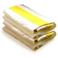 thumbnail image 1 of Allgala Oversize 40x70 Inch (1x1.8M) Cabana Stripe Design Microfiber Beach Towel-Yellow (Pack of 2)-BT81233, 1 of 3