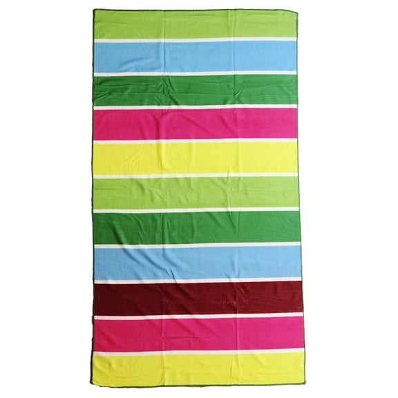 Allgala Oversize 50"x70" Microfiber Beach Towel, Rainbow-BT81103