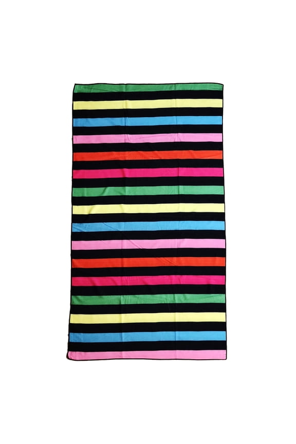 Oversize 50"x70" Microfiber Beach Towel, Stripe-BT81102
