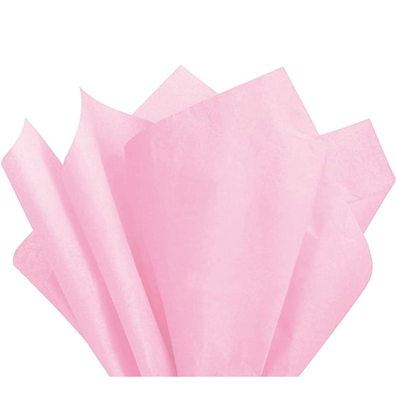 Allgala Tissue - Colored Crepe Paper, Gift Bags, Packaging for Wedding, Birthday Father's Day & Graduation Gifts - Pink 100-Sheet 20x26 Inch