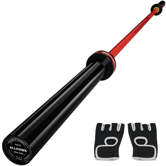 Allhawk 7ft Olympic Barbell for Weightlifting, Powerlifting, 45LB Bar 700lbs/1500lbs Capacity, Weight Bar for 2” Weight Plates, for Home Gym Strength Training, Squats, Deadlifts, Presses, Rows, Curls
