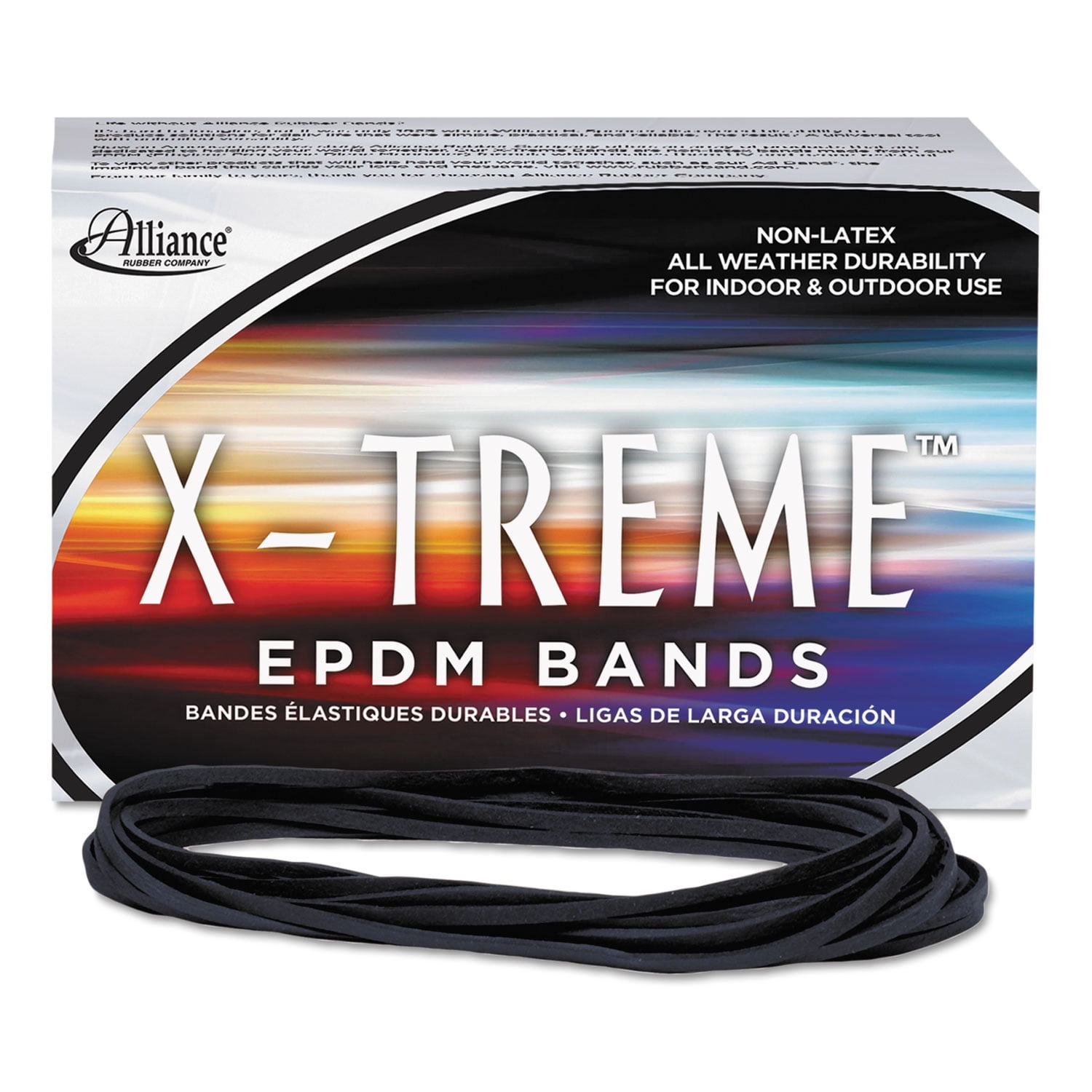 Alliance X-Treme File Bands; #117B (7” X 1/8”) Black 1 lb. Box 10/Carton