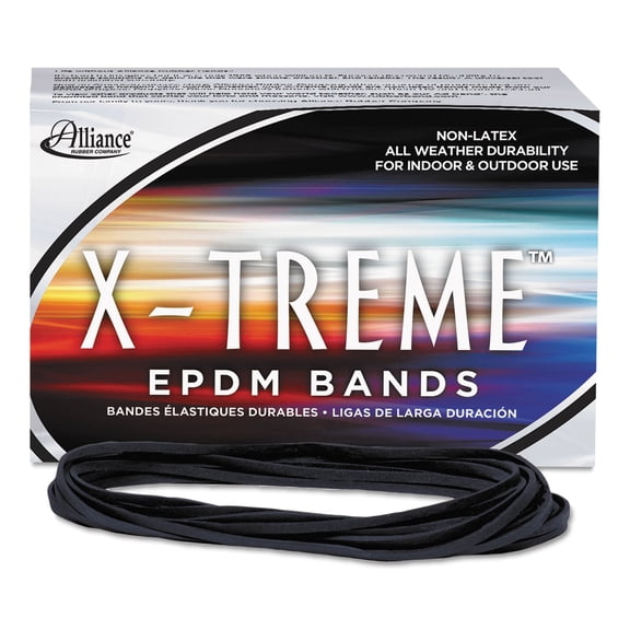Alliance X-Treme File Bands; #117B (7 X 1/8) Black 1 lb. Box 10/Carton