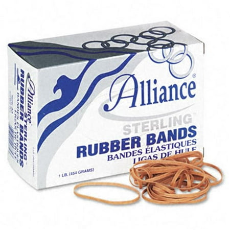 Alliance 24335 Sterling Ergonomically Correct Rubber Bands #33 1/8 x 3-1/2 850 per 1lb Box