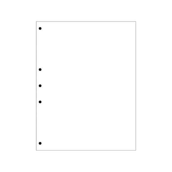Domtar 851151 Custom Cut-sheet Copy Paper, 92 Bright, 5-hole Side Punched, 20 Lb Bond Weight, 8.5 X 11, White, 500/ream