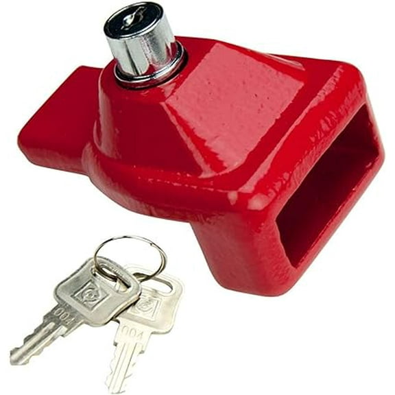 Alliance ABP N42AGHLK Gladhand Lock Red - Durable Molded Plastic Emergency Air Brake Trailer Security Lock