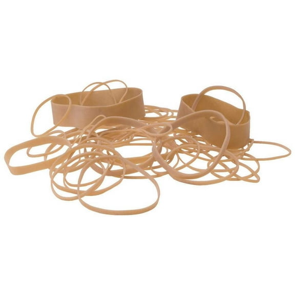 Alliance Rubber Advantage Rubber Bands - Size: #19 - 3.50" Length X 62.5 Mil Width - Stretchable - 1 Pack - Poly - Natural (all-06197)
