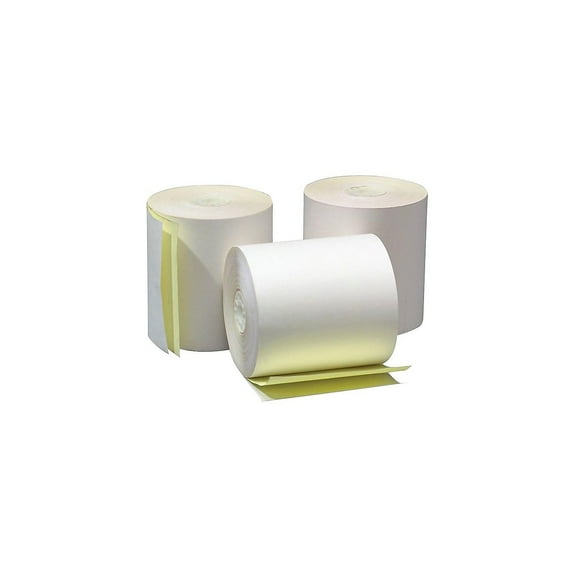 Alliance Carbonless Cash Register/POS Rolls 3" x 100' 50/Carton (3406) 3406-AA
