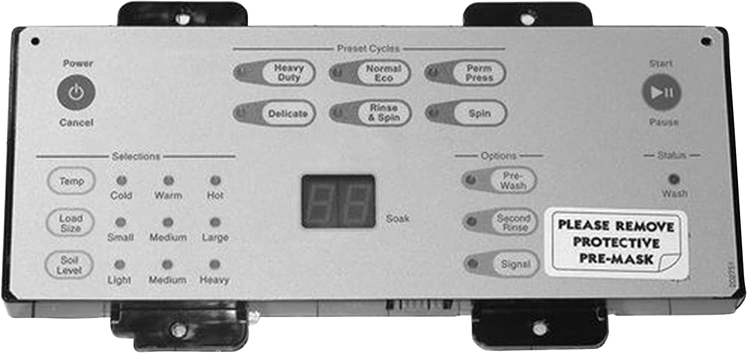 Alliance Genuine OEM 202770P Commercial Dryer Control Board and Overlay
