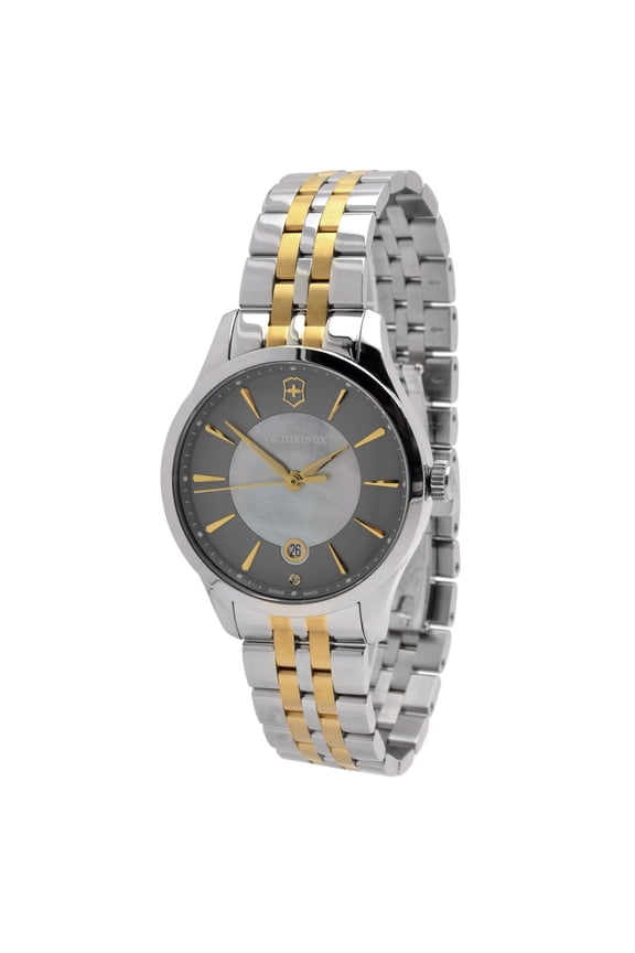 Alliance Grey Dial Two-tone Ladies Watch 241753