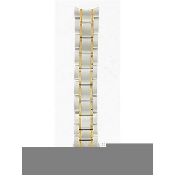 Alliance, LADIES' SIZE / Two Tone Stainless Steel Metal, 15mm, Regular Length, Fits Watch Model 241326 003791