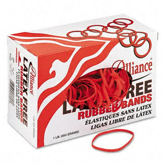 Alliance Latex-Free Orange Rubber Bands- Size 33- 3.5 x .13- 850-Box