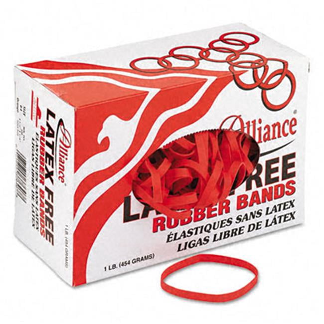 Alliance  Latex-Free Orange Rubber Bands- Size 64- 3.5 x .25- 440 Bands-1.25lb Box