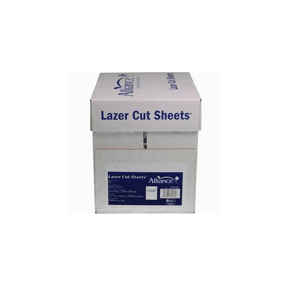 Alliance Lazer Cut Sheets 8.5x11 Printer Paper 20 lbs. 8830030