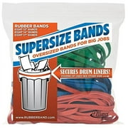Alliance Rubber 08997 SuperSize Bands - Assorted Large Heavy Duty Latex Rubber Bands - For Oversized Jobs 24 Bands - Includes 8 of each size - Color Coded (Red - 12" , Green - 14" , Blue - 17") - Rese