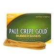 thumbnail image 1 of Alliance Rubber 20255 Pale Crepe Gold Rubber Bands Size #117A, 1 lb Box Contains Approx. 600 Bands (7" x 1/16", Golden Crepe), 1 of 7