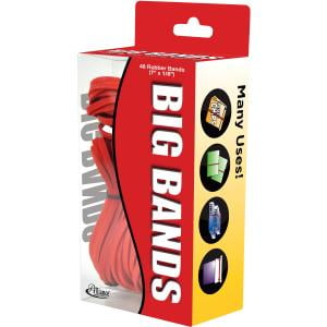 Alliance Rubber Big Rubber Bands 48 Pack 7-Inch x 1/8-Inch Red 00699 
