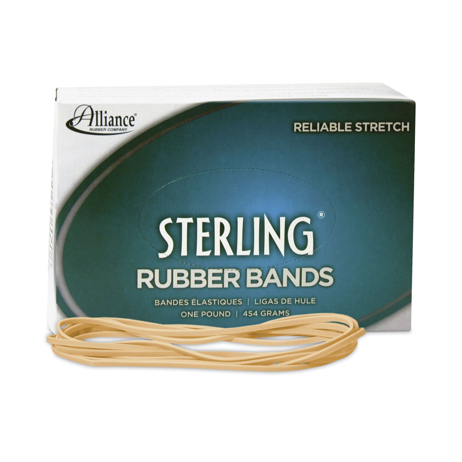 Soft Stretch Rubber Bands, Size 117B, 100 pack 